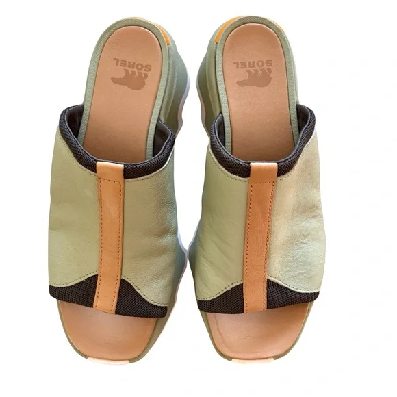 SOREL Kinetic Impact Slide High Sandal, Safari/Dream Color - Picture 3 of 12